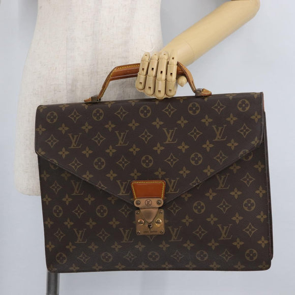 LOUIS VUITTON Monogram Serviette Conseiller Briefcase M53331 LV Auth ka3020