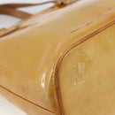 LOUIS VUITTON Monogram Vernis Houston Hand Bag Beige M91004 LV Auth ka3023-16