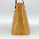 LOUIS VUITTON Monogram Vernis Houston Hand Bag Beige M91004 LV Auth ka3023-4