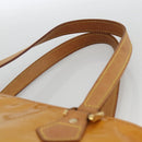 LOUIS VUITTON Monogram Vernis Houston Hand Bag Beige M91004 LV Auth ka3023-8