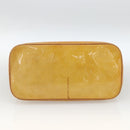 LOUIS VUITTON Monogram Vernis Houston Hand Bag Beige M91004 LV Auth ka3023-5