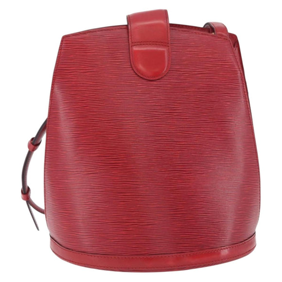 LOUIS VUITTON Epi Cluny Shoulder Bag Red M52257 LV Auth ka3024