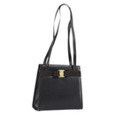 Salvatore Ferragamo Shoulder Bag Leather Brown Gold Auth ka3025-1