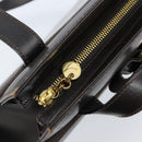 Salvatore Ferragamo Shoulder Bag Leather Brown Gold Auth ka3025-15