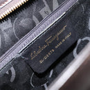 Salvatore Ferragamo Shoulder Bag Leather Brown Gold Auth ka3025-16
