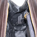 Salvatore Ferragamo Shoulder Bag Leather Brown Gold Auth ka3025-19