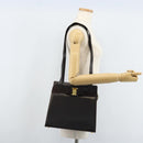 Salvatore Ferragamo Shoulder Bag Leather Brown Gold Auth ka3025-22