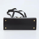 Salvatore Ferragamo Shoulder Bag Leather Brown Gold Auth ka3025-9