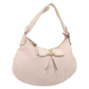 Salvatore Ferragamo Shoulder Bag Leather Pink Gold Auth ka3027-1