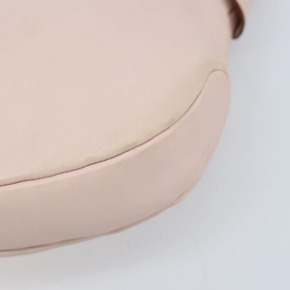 Salvatore Ferragamo Shoulder Bag Leather Pink Gold Auth ka3027