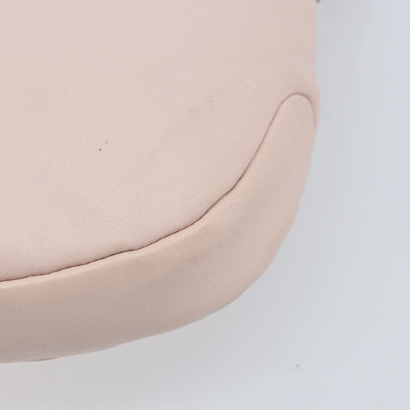 Salvatore Ferragamo Shoulder Bag Leather Pink Gold Auth ka3027