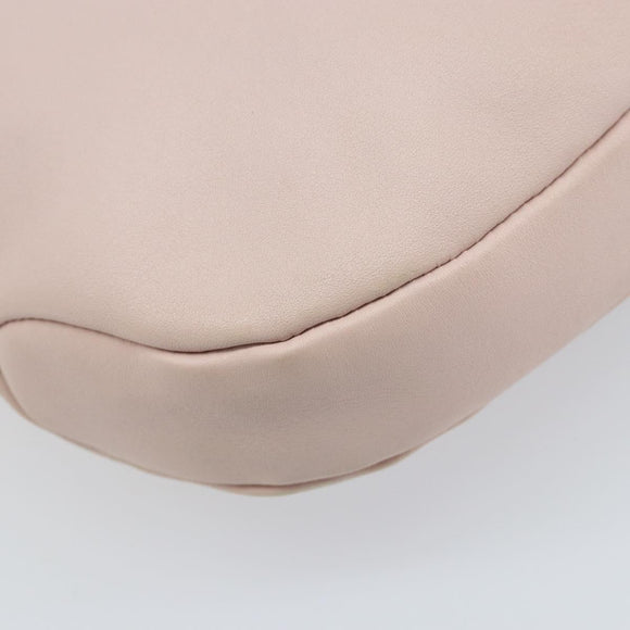 Salvatore Ferragamo Shoulder Bag Leather Pink Gold Auth ka3027