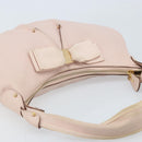 Salvatore Ferragamo Shoulder Bag Leather Pink Gold Auth ka3027-6