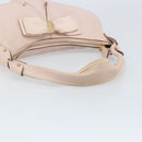 Salvatore Ferragamo Shoulder Bag Leather Pink Gold Auth ka3027-7