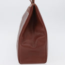 Salvatore Ferragamo Tote Bag Leather Brown Gold Auth ka3028-3
