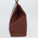 Salvatore Ferragamo Tote Bag Leather Brown Gold Auth ka3028-4