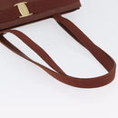 Salvatore Ferragamo Tote Bag Leather Brown Gold Auth ka3028-7