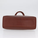 Salvatore Ferragamo Tote Bag Leather Brown Gold Auth ka3028-5