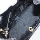 Salvatore Ferragamo Handtasche Leder 2-Wege Schwarz Gold Auth ka3030-11