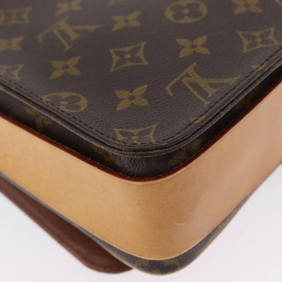 LOUIS VUITTON Monogram Cartouchiere GM Shoulder Bag M51252 LV Auth ka3031A