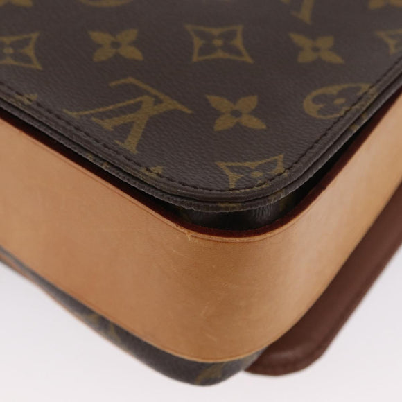 LOUIS VUITTON Monogram Cartouchiere GM Shoulder Bag M51252 LV Auth ka3031A