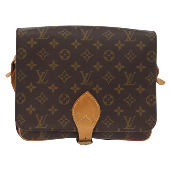 LOUIS VUITTON Monogram Cartouchiere GM Shoulder Bag M51252 LV Auth ka3031A