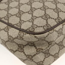 GUCCI GG Supreme Web Sherry Line Hand Bag PVC Beige Gold 010 378 Auth ka3033-17