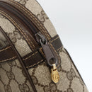 GUCCI GG Supreme Web Sherry Line Hand Bag PVC Beige Gold 010 378 Auth ka3033-18