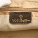 GUCCI GG Supreme Web Sherry Line Hand Bag PVC Beige Gold 010 378 Auth ka3033-20