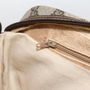 GUCCI GG Supreme Web Sherry Line Hand Bag PVC Beige Gold 010 378 Auth ka3033-23