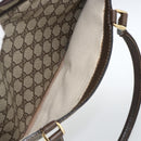 GUCCI GG Supreme Web Sherry Line Hand Bag PVC Beige Gold 010 378 Auth ka3033-25