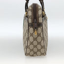 GUCCI GG Supreme Web Sherry Line Hand Bag PVC Beige Gold 010 378 Auth ka3033-3