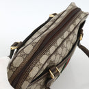 GUCCI GG Supreme Web Sherry Line Hand Bag PVC Beige Gold 010 378 Auth ka3033-6
