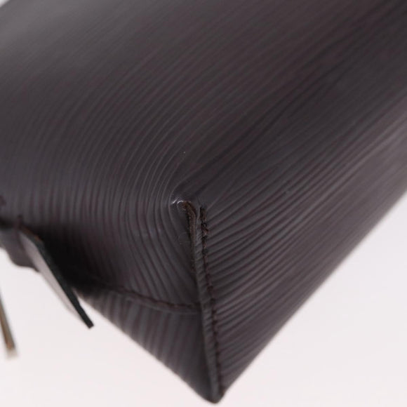 LOUIS VUITTON Epi Pochette Cosmetic PM Cosmetic Pouch Navy M40638 Auth ka3036V