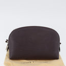 LOUIS VUITTON Epi Pochette Cosmetic PM Cosmetic Pouch Navy M40638 Auth ka3036V-12