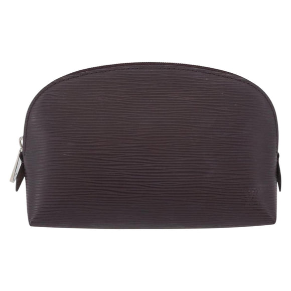LOUIS VUITTON Epi Pochette Cosmetic PM Cosmetic Pouch Navy M40638 Auth ka3036V