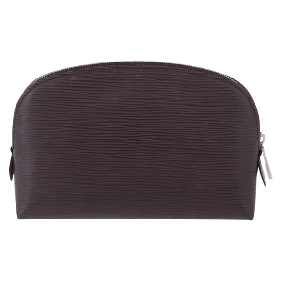 LOUIS VUITTON Epi Pochette Cosmetic PM Cosmetic Pouch Navy M40638 Auth ka3036V