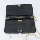 Christian Dior Chain Schoudertas Leer Zwart Goud Authentiek ka3037-10