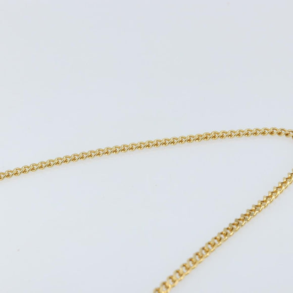 Christian Dior Chain Schoudertas Leer Zwart Goud Authentiek ka3037