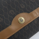 Christian Dior Honeycomb Canvas Ketten-Schultertasche PVC Schwarz Gold Auth ka3038-17