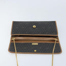 Christian Dior Honeycomb Canvas Ketten-Schultertasche PVC Schwarz Gold Auth ka3038-10