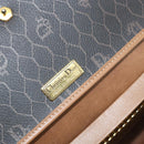 Christian Dior Honeycomb Canvas Ketten-Schultertasche PVC Schwarz Gold Auth ka3038-18