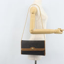 Christian Dior Honeycomb Canvas Ketten-Schultertasche PVC Schwarz Gold Auth ka3038-21