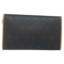 Christian Dior Honeycomb Canvas Ketten-Schultertasche PVC Schwarz Gold Auth ka3038-2