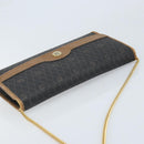 Christian Dior Honeycomb Canvas Ketten-Schultertasche PVC Schwarz Gold Auth ka3038-6