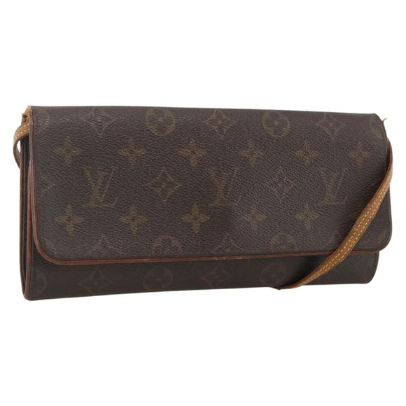 LOUIS VUITTON Monogram Pochette Twin GM Shoulder Bag M51852 LV Auth ka3039