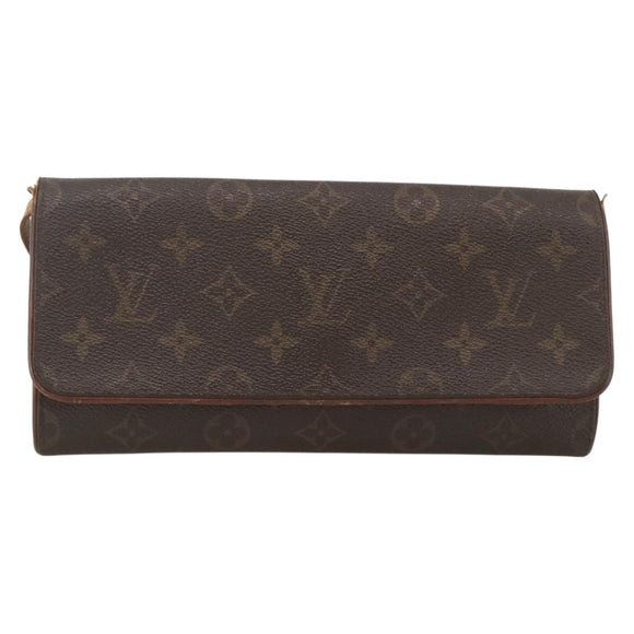 LOUIS VUITTON Monogram Pochette Twin GM Shoulder Bag M51852 LV Auth ka3039