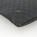 GUCCI GG Supreme Shoulder Bag PVC Black Silver 162904 Auth ka3041-14