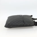 GUCCI GG Supreme Shoulder Bag PVC Black Silver 162904 Auth ka3041-4