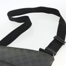 GUCCI GG Supreme Shoulder Bag PVC Black Silver 162904 Auth ka3041-8